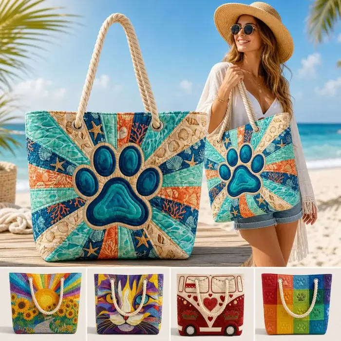 Sac fourre-tout matelassé vintage pour femme