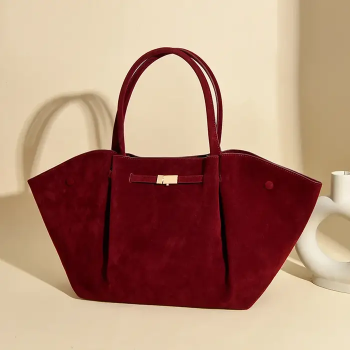 Sac fourre-tout en daim pour femme
