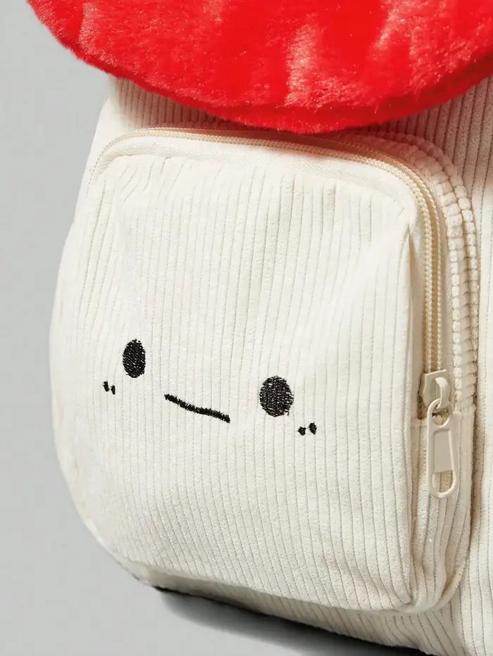 Sac à dos en velours côtelé mignon et tendance
