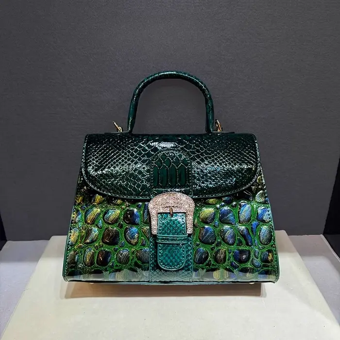 Marque de luxe 2025 sac pour femme en cuir de Crocodile nouveau sac à main épaule sacs à bandoulière pour femmes aseo Ж Galega