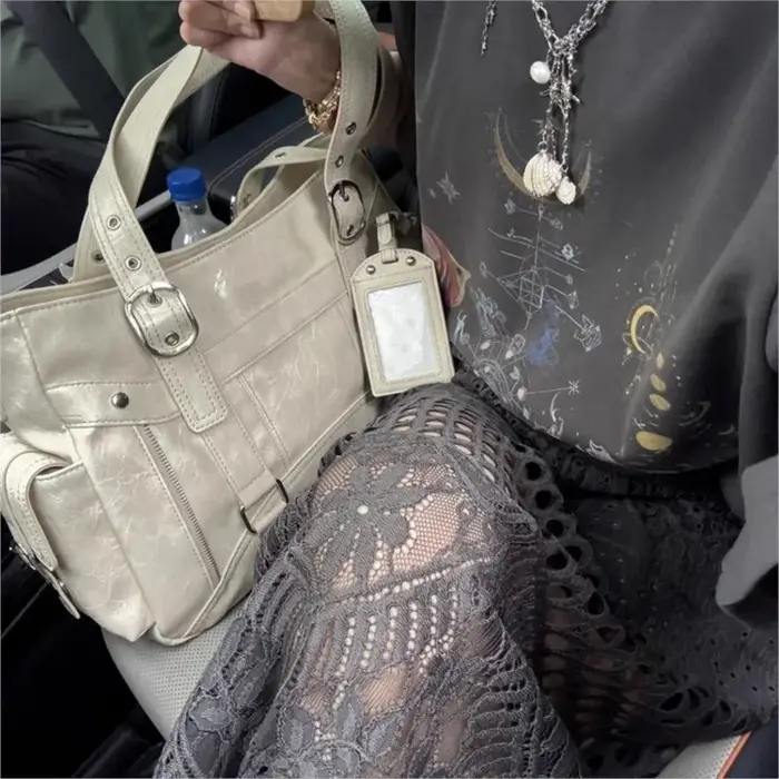 Sac fourre-tout clouté Vintage pour filles