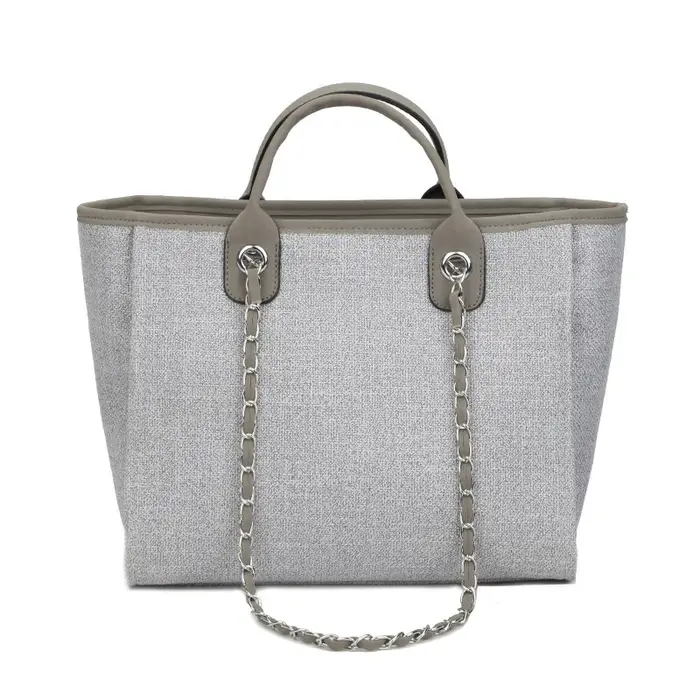 Sac à main en toile de grande capacité pour femmes