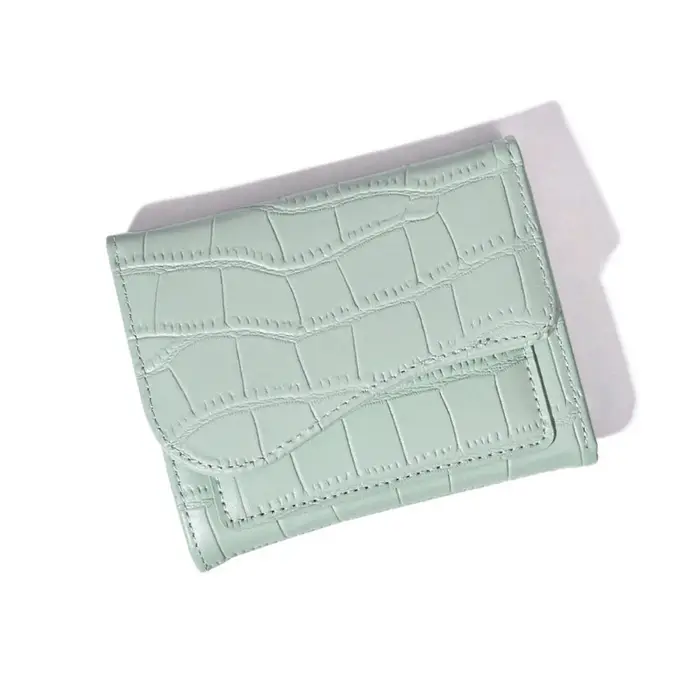 Mini portefeuille en cuir PU pour femme
