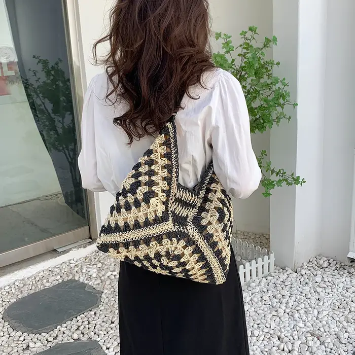 Sac à main d'été bohème tressé