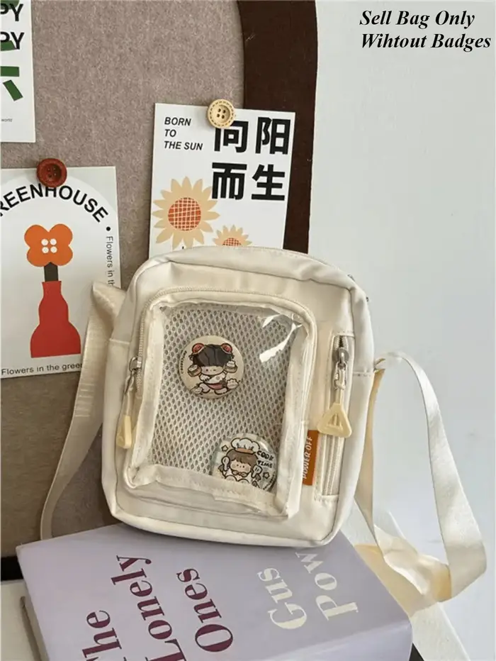 Mini Itabag-Sacs à bandoulière décontractés coréens pour femmes, poche transparente, petit sac initié, sacs à main et téléphone, sac Ita Y2K bricolage