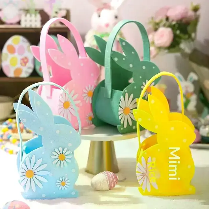 Sac fourre-tout en feutre doux pour bonbons