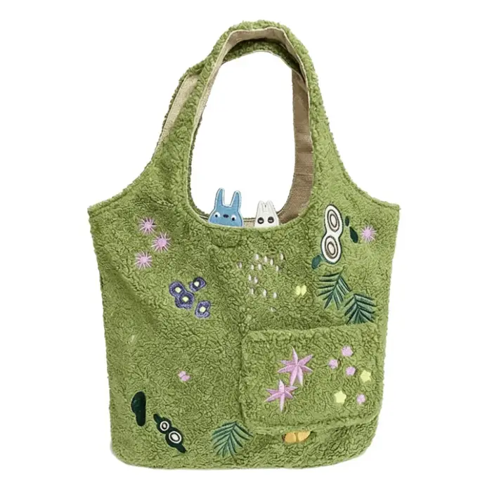 Sac d'agneau brodé en laine d'agneau