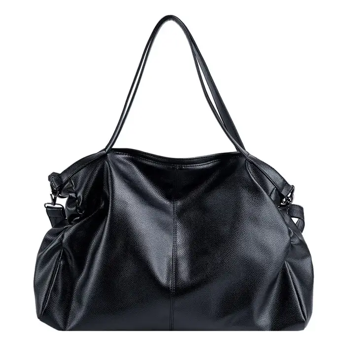 Grands sacs fourre-tout noirs pour femmes, grand sac de shopping Hobo, sac à main spacieux de qualit