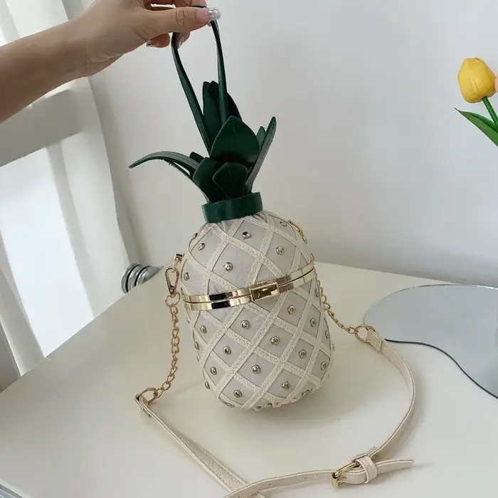 Sac ananas sac femme Rivet rhombique décontracté Portable épaule sac à bandoulière sacs à main Bolsos Bolso Mujer Bolsa