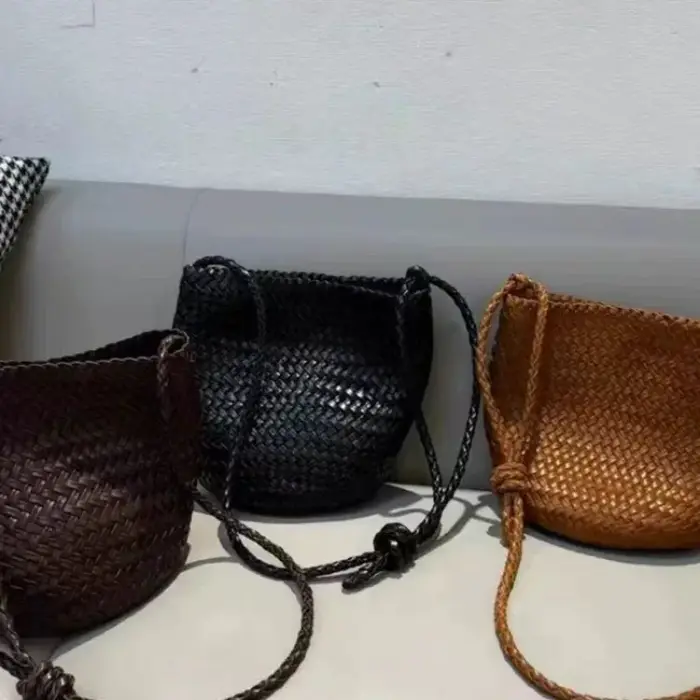 Sac à bandoulière pour femme coréen tissé à la main