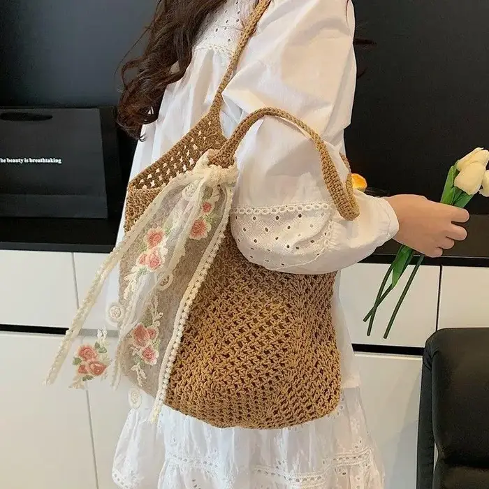 [ZY] Grand sac tissé grande capacité pour femme