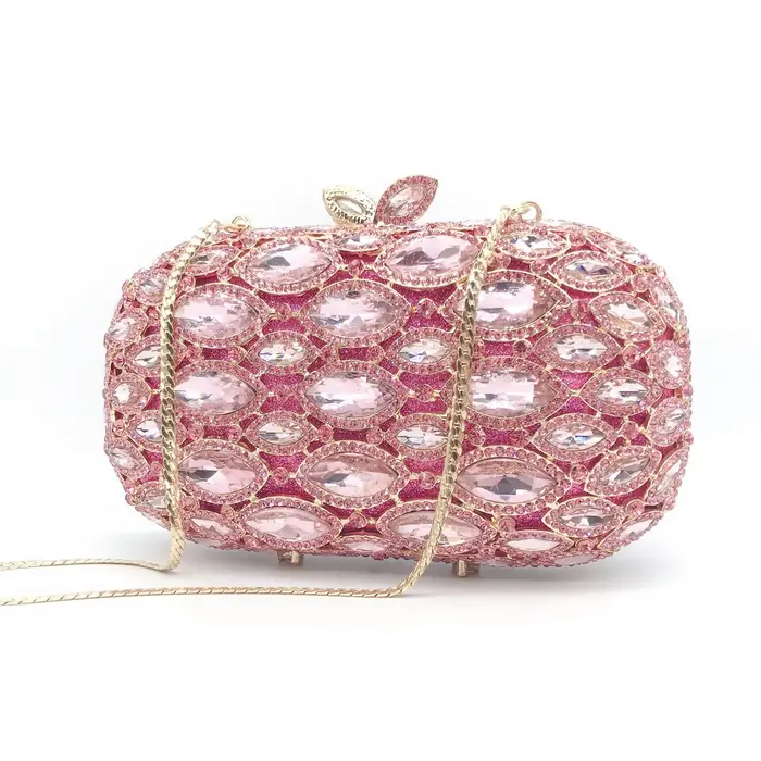 Sac de dîner en métal et diamant pour robe de Banquet, sac à main à la mode pour femmes