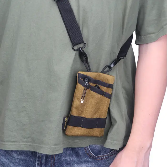 Pochette de rangement de poche compacte multifonctionnelle pour Camping randonnée alpinisme clé de carte EDC sac