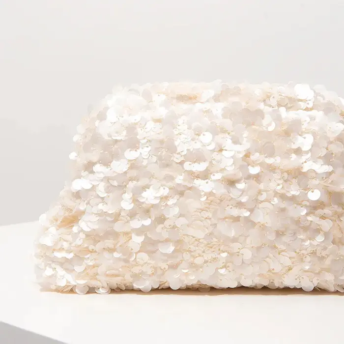 HISUELY pochette à paillettes nouvelles femmes chaîne de perles sac à bandoulière polyvalent à la mode haut de gamme