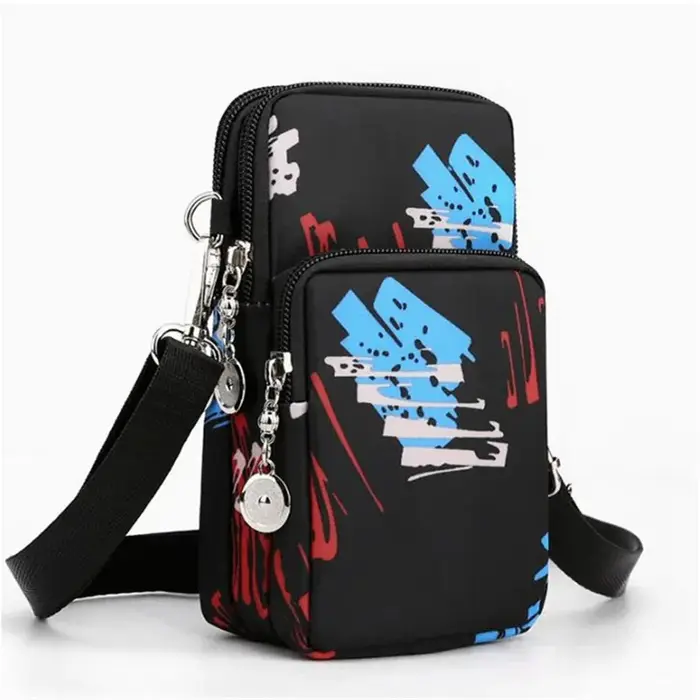 Sac bandoulière élégant beige multi-poches