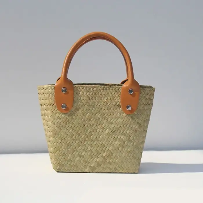 Sac à main tissé en paille pour femme
