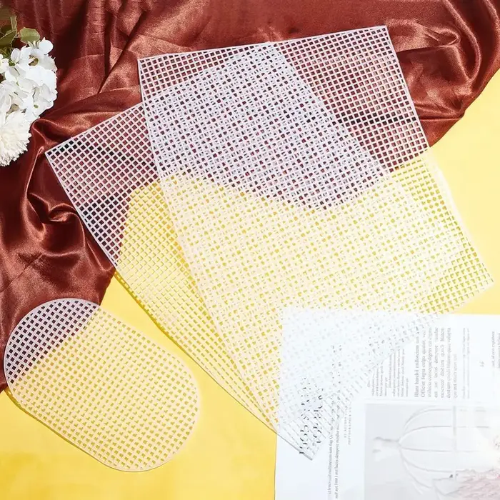 Accessoires pour sacs à main : Tissu maillé en plastique durable noir et blanc