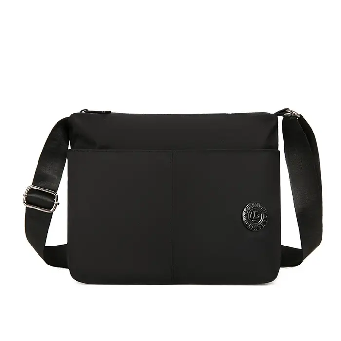 Sac bandoulière pour femme, léger, imperméable, en nylon, minimaliste, multi-poches, pour les voyage
