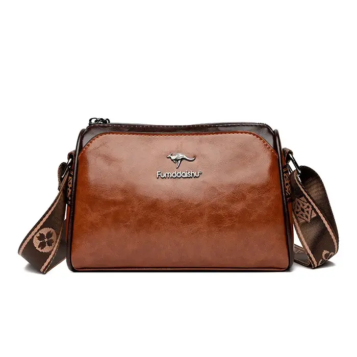 Sac à bandoulière rétro pour femmes, sac d'oreiller double face, grande capacité, couleur unie, sac 
