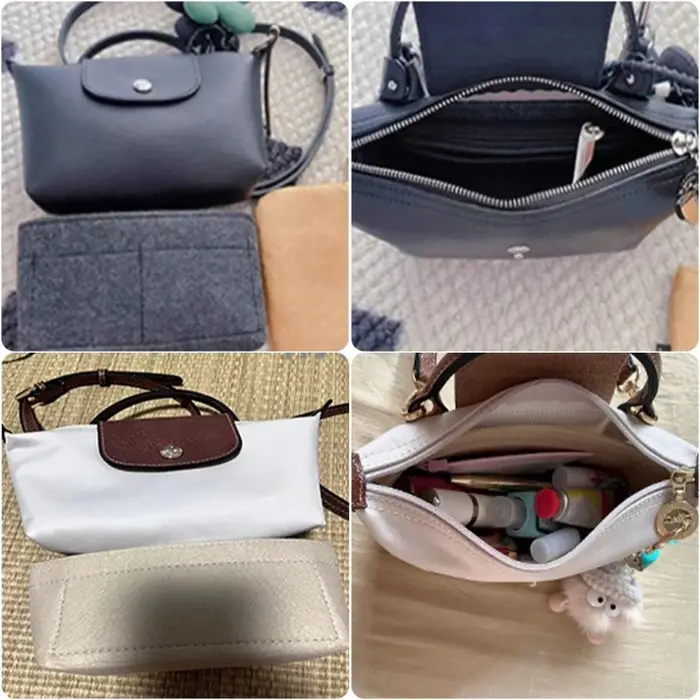 Organisateur rangement en feutre, insert pour à main, rangement poche pratique