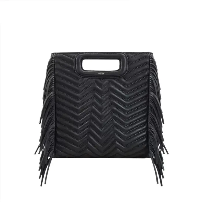 Nouvelle mode femmes MAJE sac noir brodé rétro sac à bandoulière Design de luxe décontracté dames sac