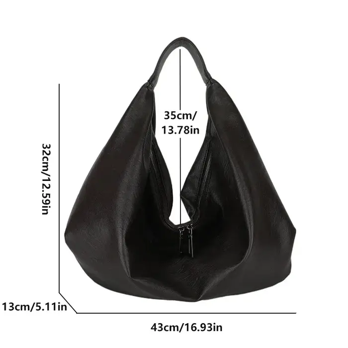 Grands sacs à bandoulière noirs pour femmes
