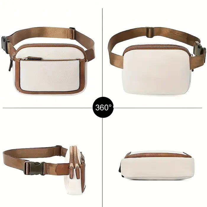 Sac de taille en cuir PU pour femmes et hommes