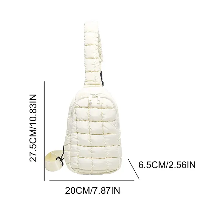 Nouveau sac de poitrine matelassé femmes mode nuage sac à bandoulière bouffant fronde sacs