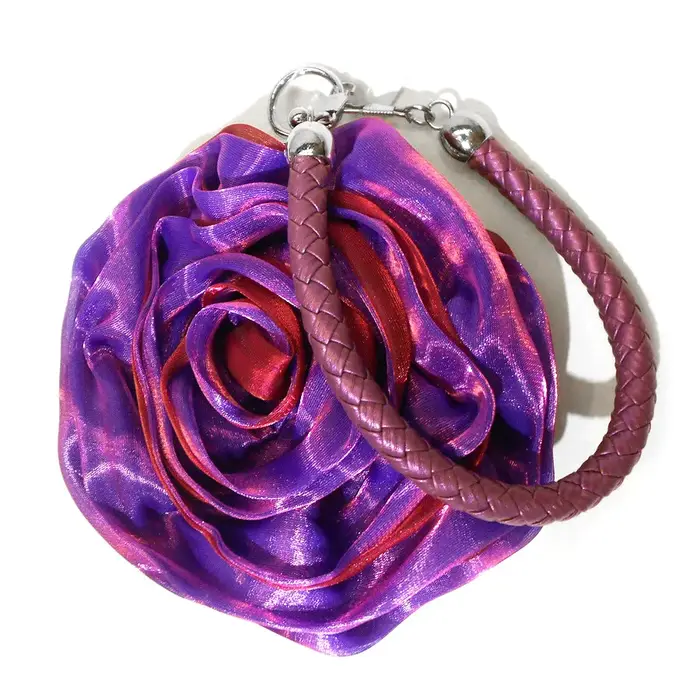 Pochette de soirée à fleurs de Rose pour femmes, petit sac à main en soie pour décoration de mariage
