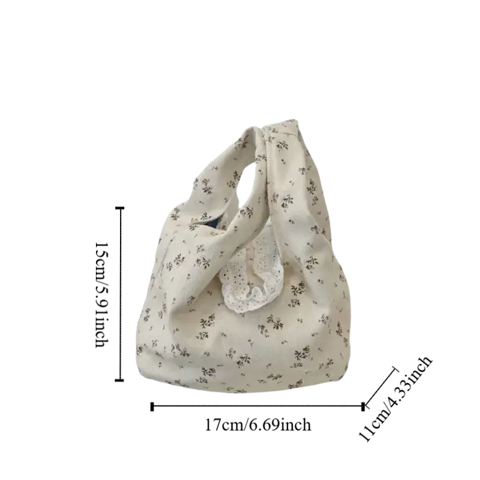 Sac à main doux et frais à motif floral