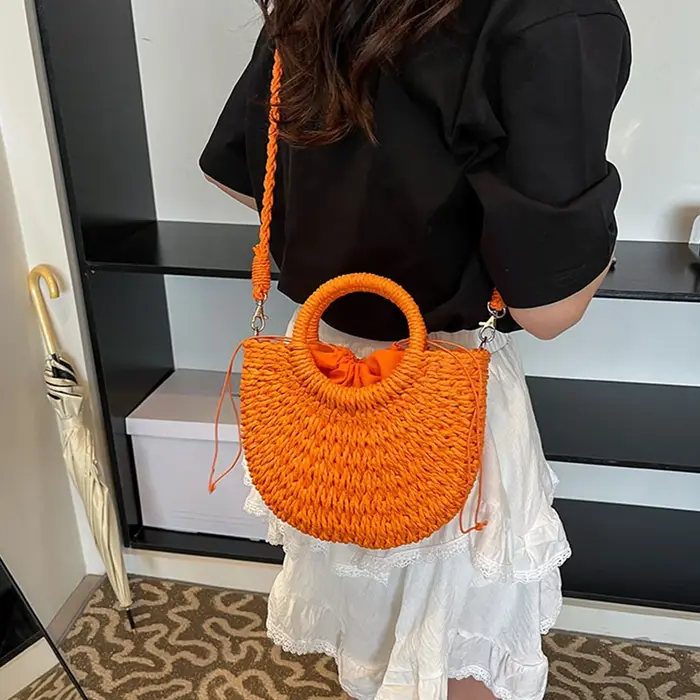 Sac à main en rotin tissé à la main pour femmes