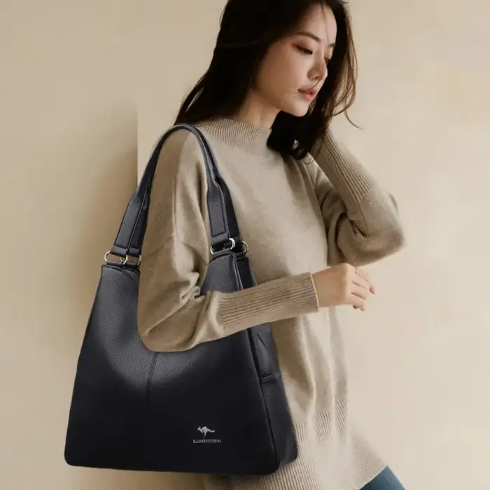 Sac Hobo à poignée supérieure en cuir pour femmes
