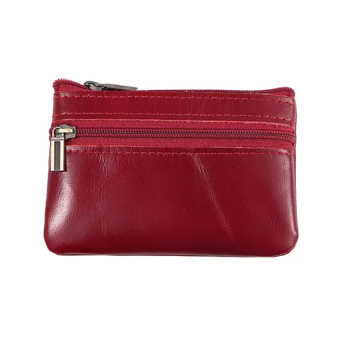 Mini Portefeuille en Cuir de Vachette Crazy Horse pour Femme