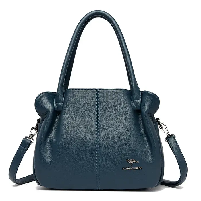 Sac à main en cuir souple pour femme, sacs à main de grande capacité, sacs à main décontractés, sac fourre-tout pour femme, designer de luxe