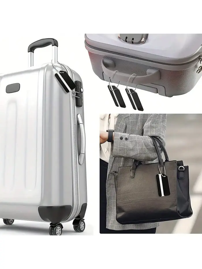 Étiquettes de bagages personnalisées en aluminium