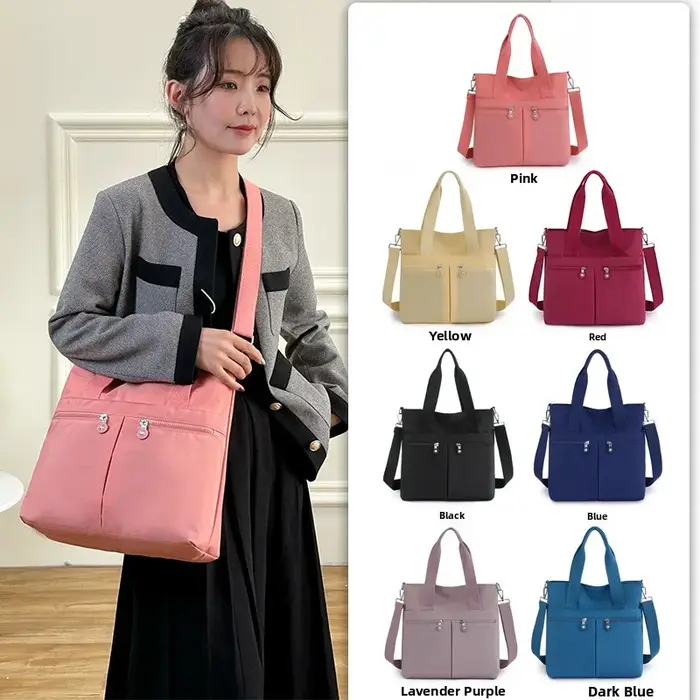 Sac à bandoulière décontracté en tissu Oxford pour femme