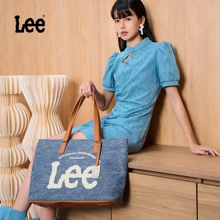 LEE grande capacité Denim cuir femmes fourre-tout sacs concepteur dame toile quotidien