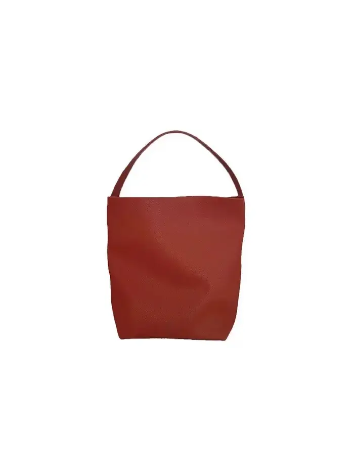 Sac fourre-tout rétro à coutures rouges pour femmes