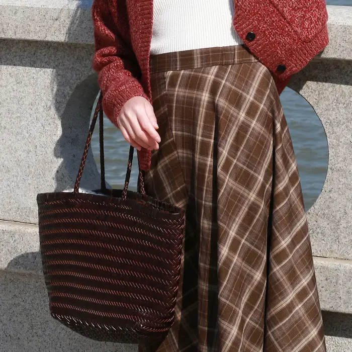 Sac à main en cuir véritable pour femmes