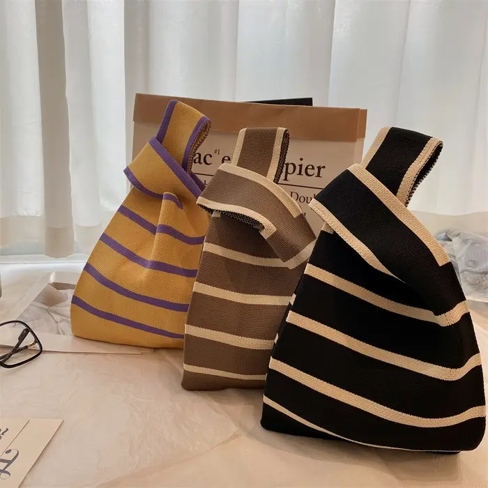 Sac à main en tricot fait à la main pour femme