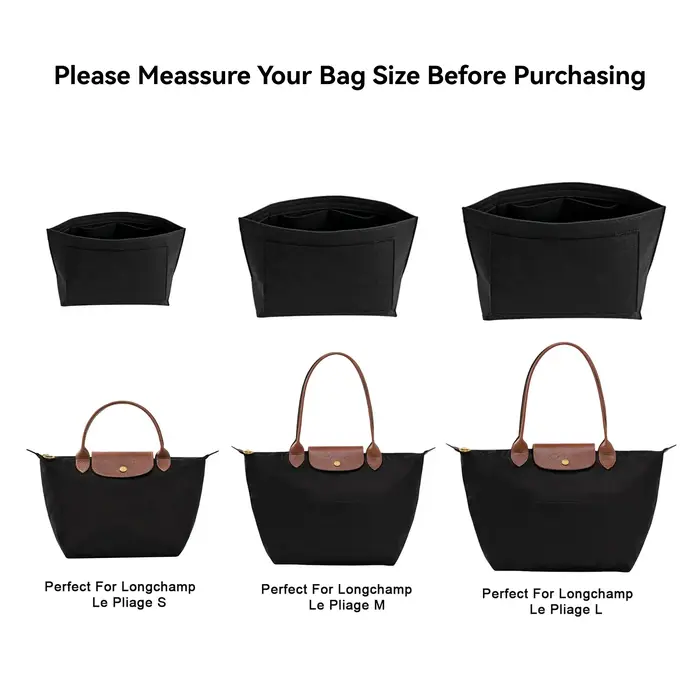 Sac à insérer en feutre adapté au sac à main Longchamp