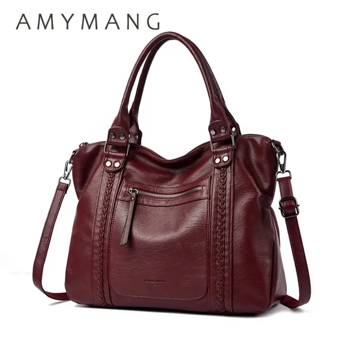 Véritable marque en cuir souple épaule sacs à bandoulière pour femmes chaud luxe sac à main