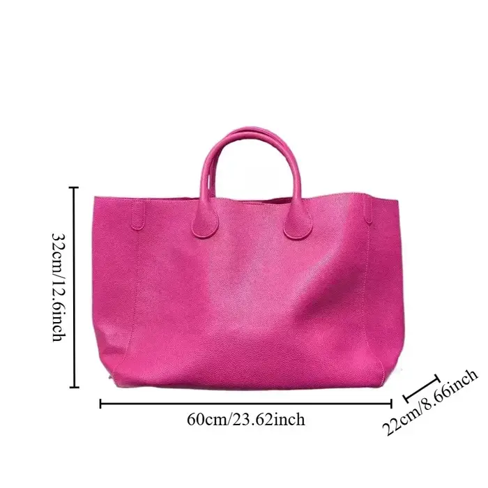 Sac à main surdimensionné en cuir végétalien pour femme