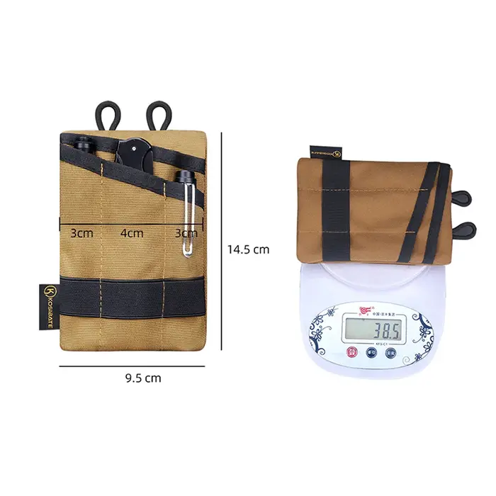 Pochette de rangement de poche compacte multifonctionnelle pour Camping randonnée alpinisme clé de carte EDC sac
