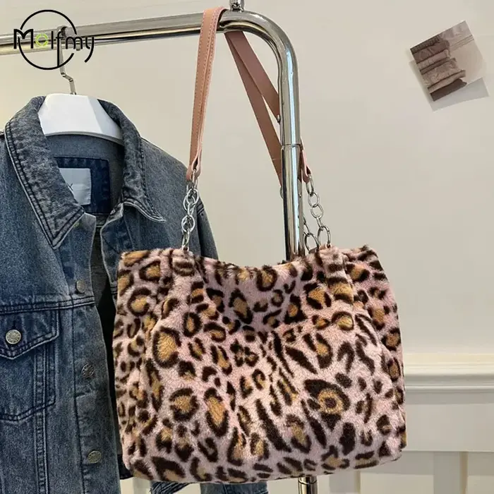 Sac à main en peluche pour femmes
