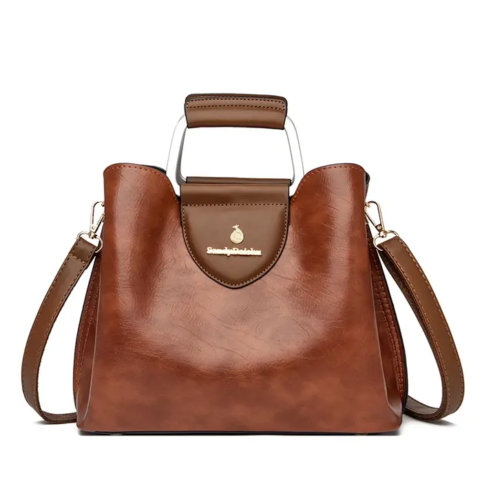 Sacs à main en cuir véritable pour femmes, fourre-tout de marque de luxe, de styliste, de bonne qual