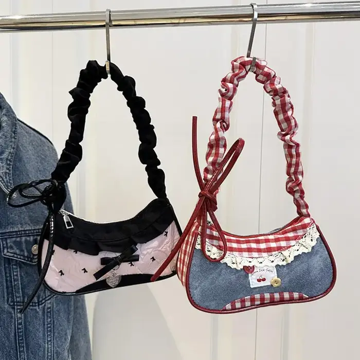 Nouveaux sacs à main à carreaux mignons