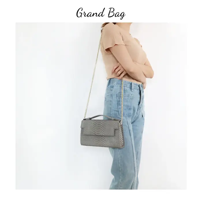 Sac à main monogramme en cuir pour femme