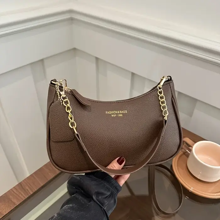 Sac à bandoulière tendance avec sangle réglable, sac sous les bras élégant pour sac à main de fête q