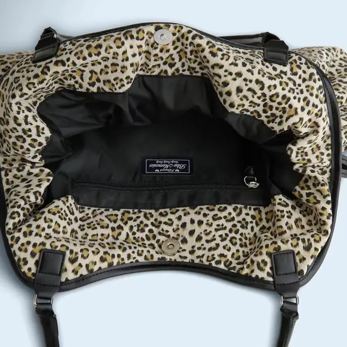 Sac à bandoulière imprimé léopard pour femmes